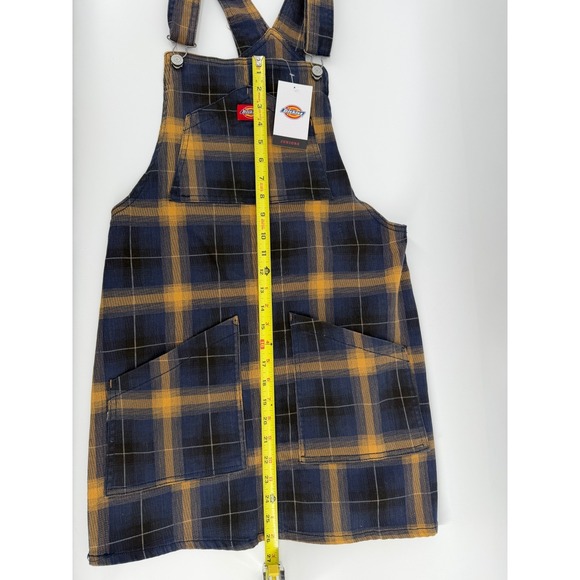 Dickies Plaid Overall Dress Juniors M Skirtall Pinafore NWT Y2K Grunge Skater - Picture 7 of 11